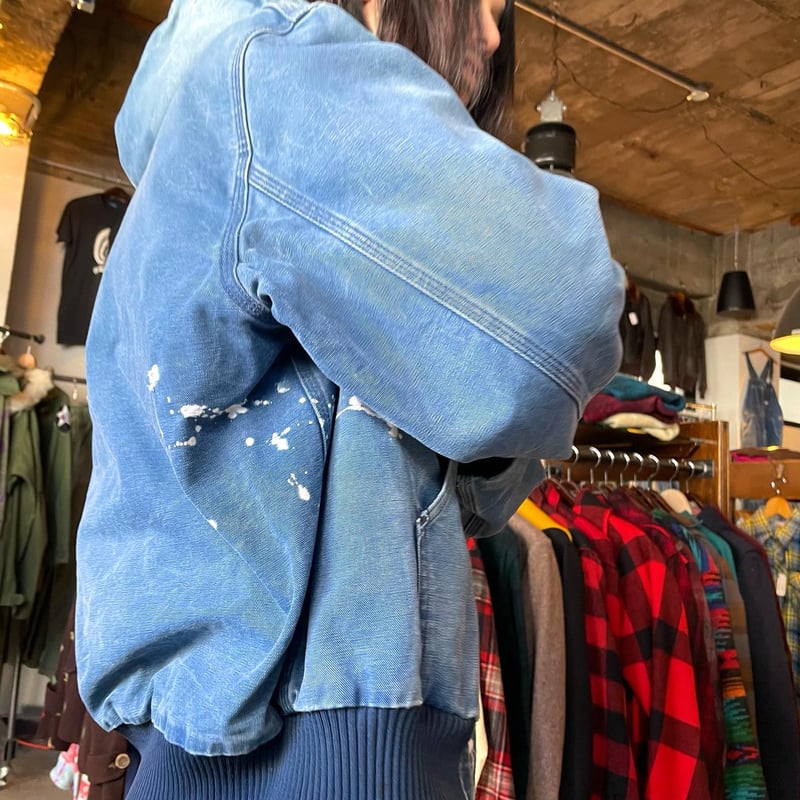 80s Carhartt アクティブジャケット ダック地 雰囲気系 80s Carhartt アクティブジャケット ダック地 雰囲気系