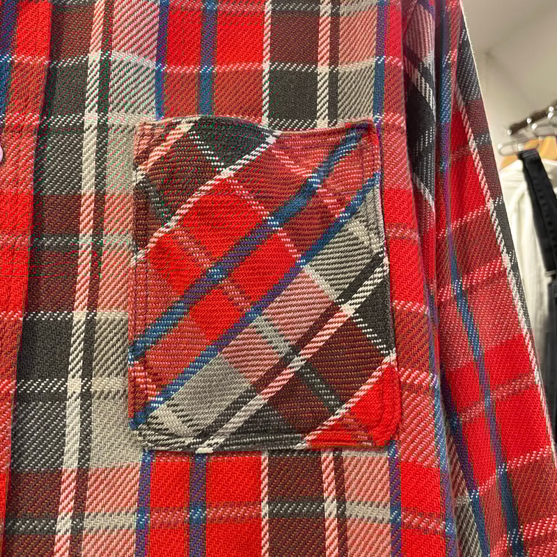 70s BIG MAC L/S ネルシャツ USA製 Size L コットンシャツ ビッグマッ