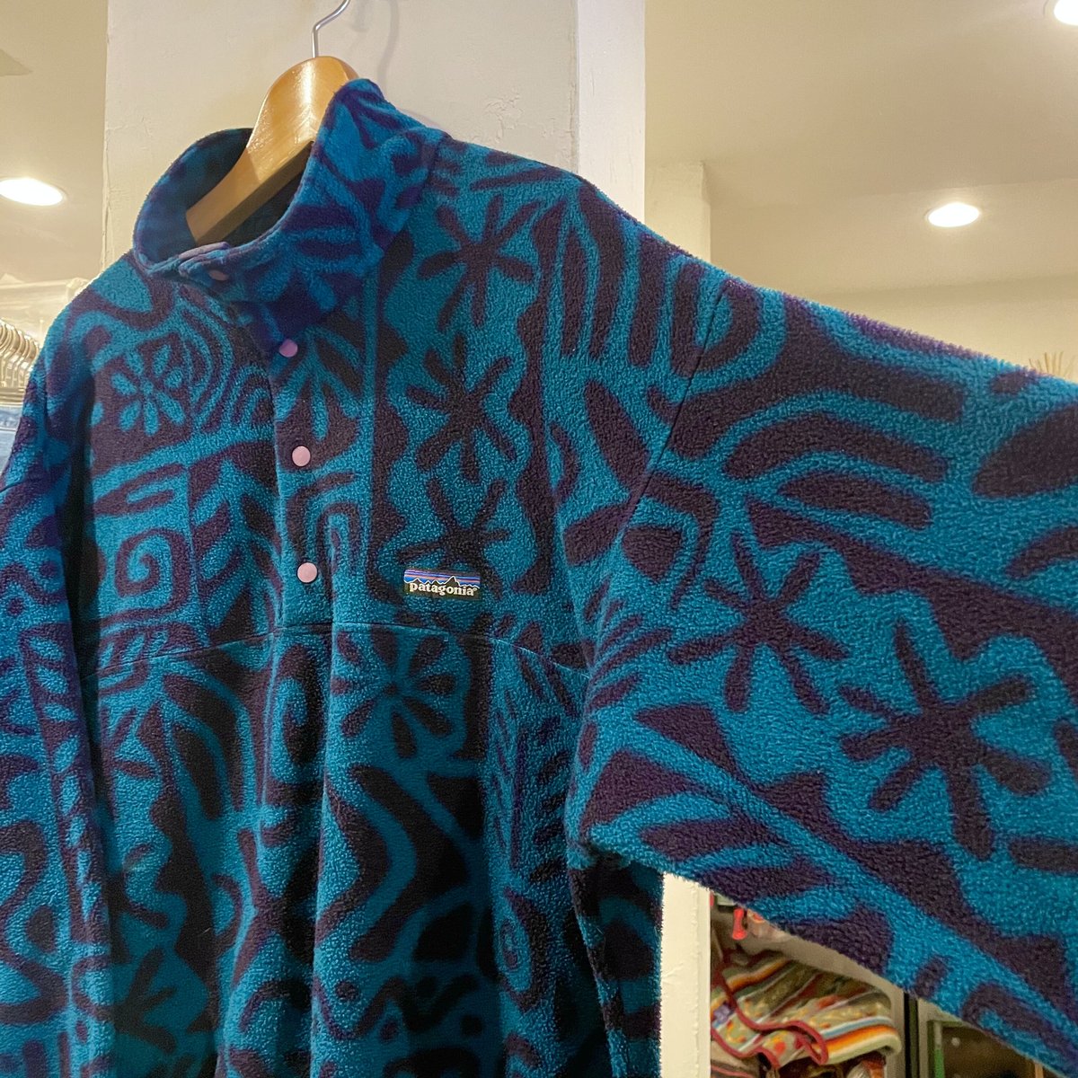 90s patagonia 総柄 スナップT アボロジニ柄（patagonia 90s シンチラ 