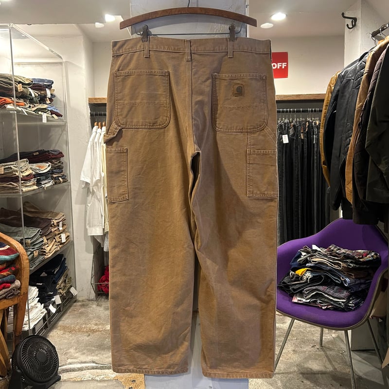 carhartt ダック地 ペインターパンツ カーハート ブラウン 36×28 carhartt ダック地 ペインターパンツ カーハート ブラウン 36×28