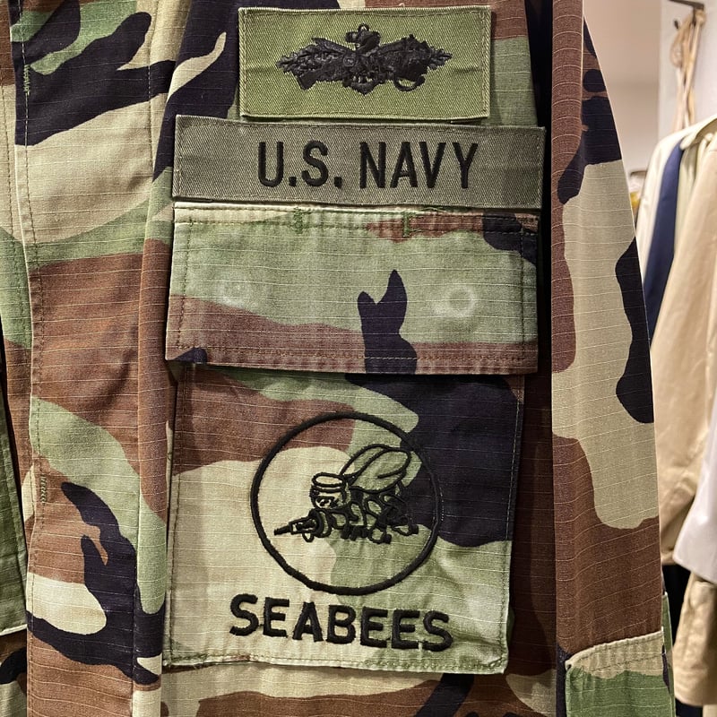 US NAVY 1999年製 ウッドランドカモ BDUジャケット Mサイズ 