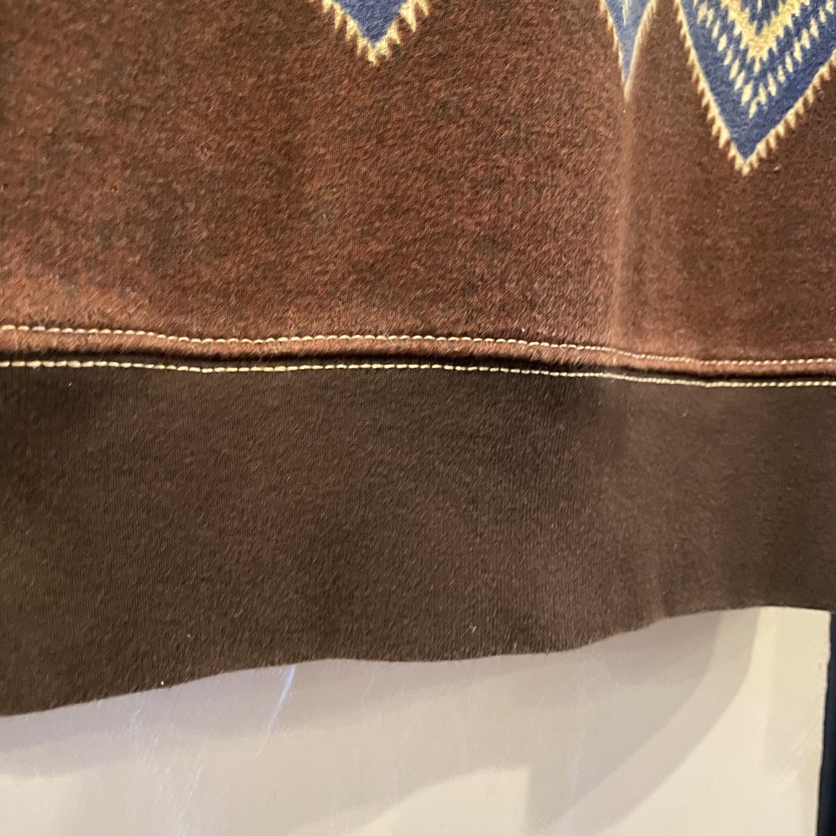 DENIM & SUPPLY ネイティブ柄 L/S スウェット ショールカラー ラルフ 