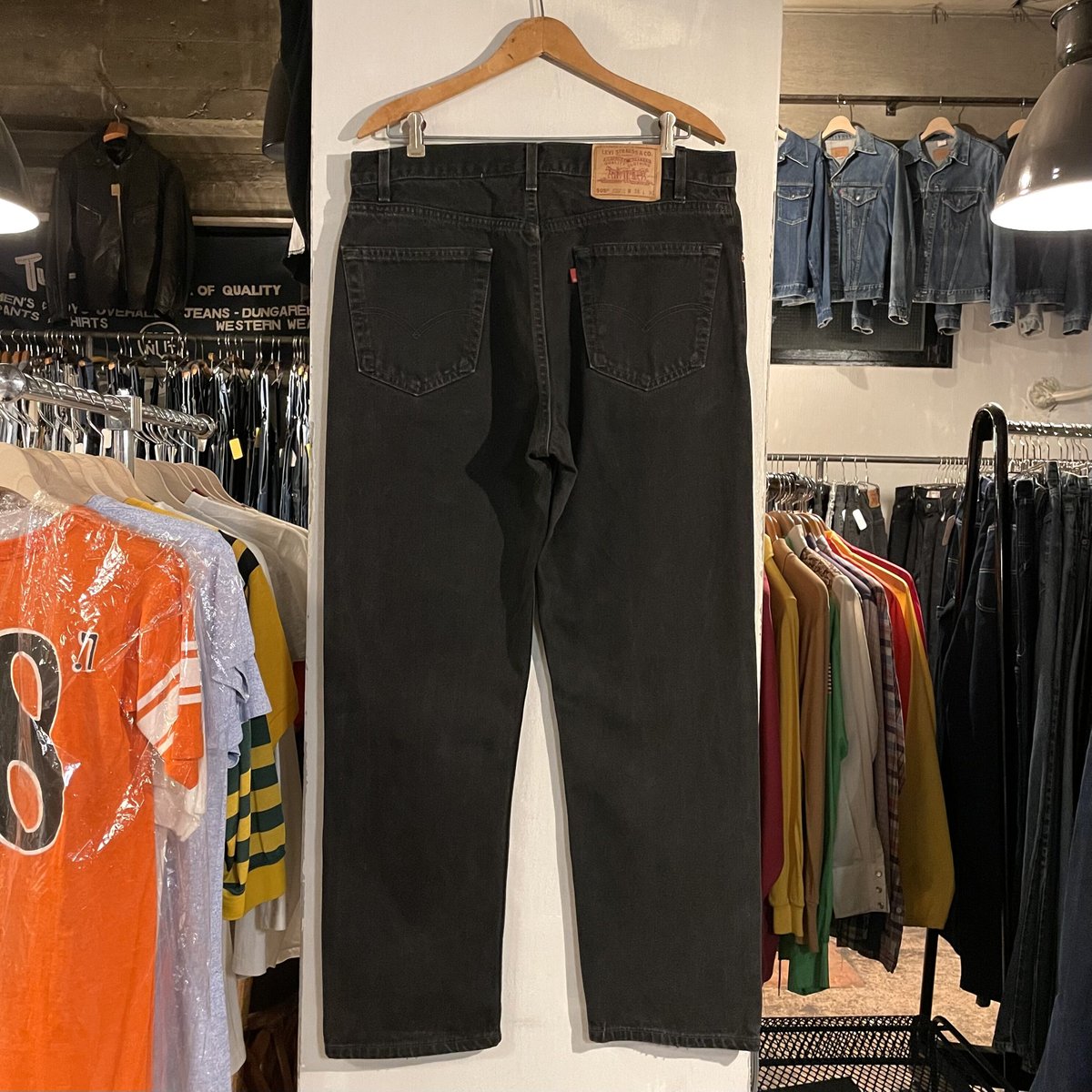 USA製！LEVI'S 505-0260 ブラック デニム ヴィンテージ 古着 00s USA製 Levi's 505-0260 サルファ スーパー ブラック