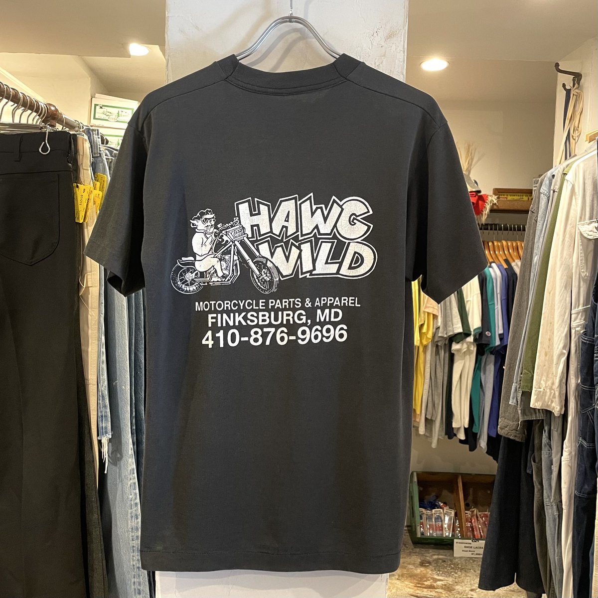 HARLEY-DAVIDSON ショートスリーブTシャツ ハーレーT HAWG WILD 80