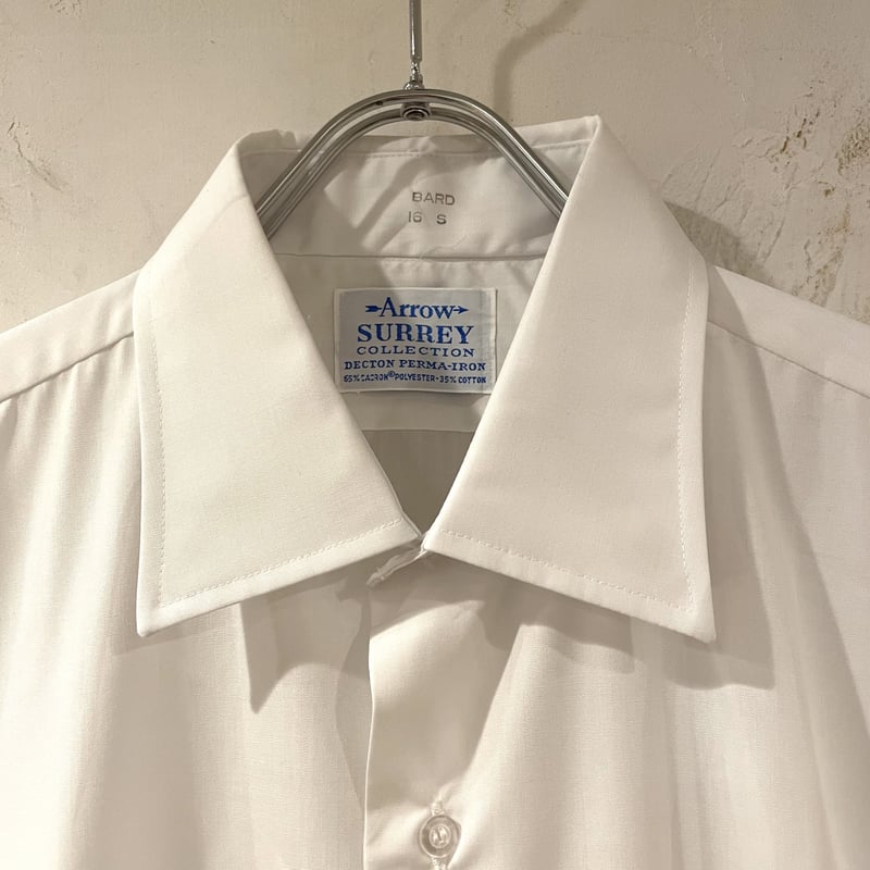 Arrow SURREY ショートスリーブシャツ 白シャツ DEAD STOCK 60s
