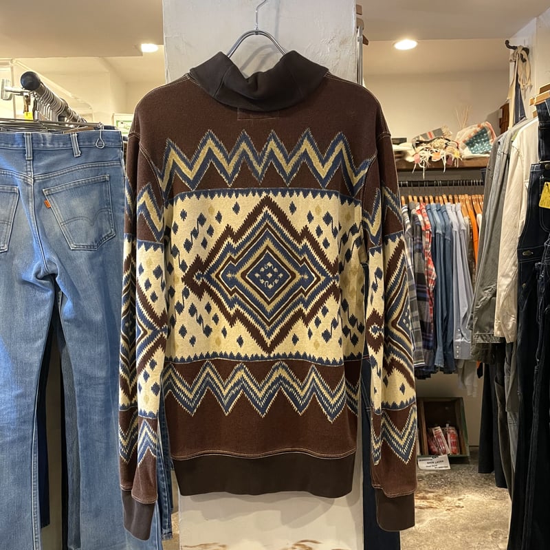 極希少 RRL スウェット ダメージ加工 Lサイズ ショールカラー RRL