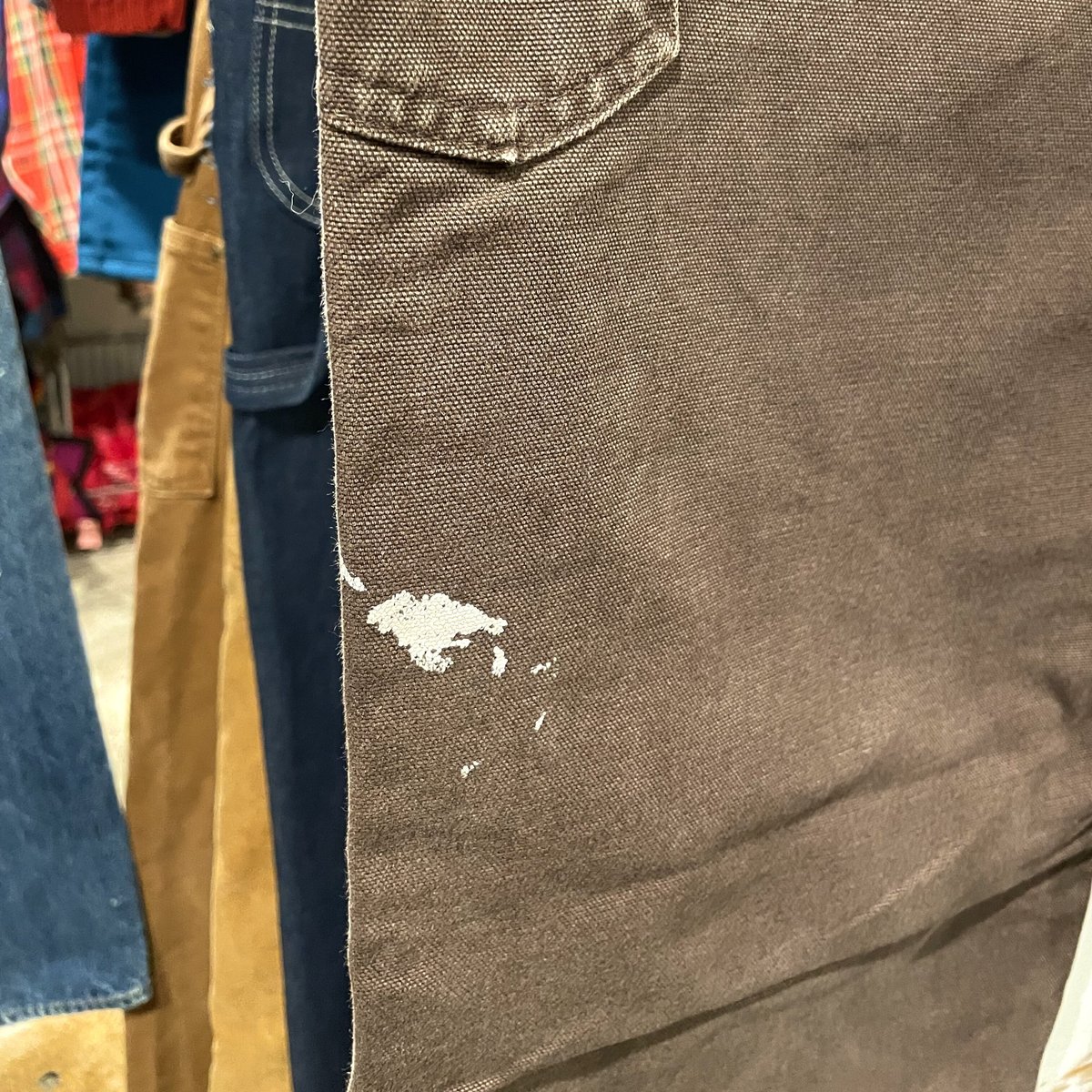 Carhartt ダック地ペインターパンツ ダークブラウン 雰囲気系 Carhartt ダック地ペインターパンツ ダークブラウン 雰囲気系