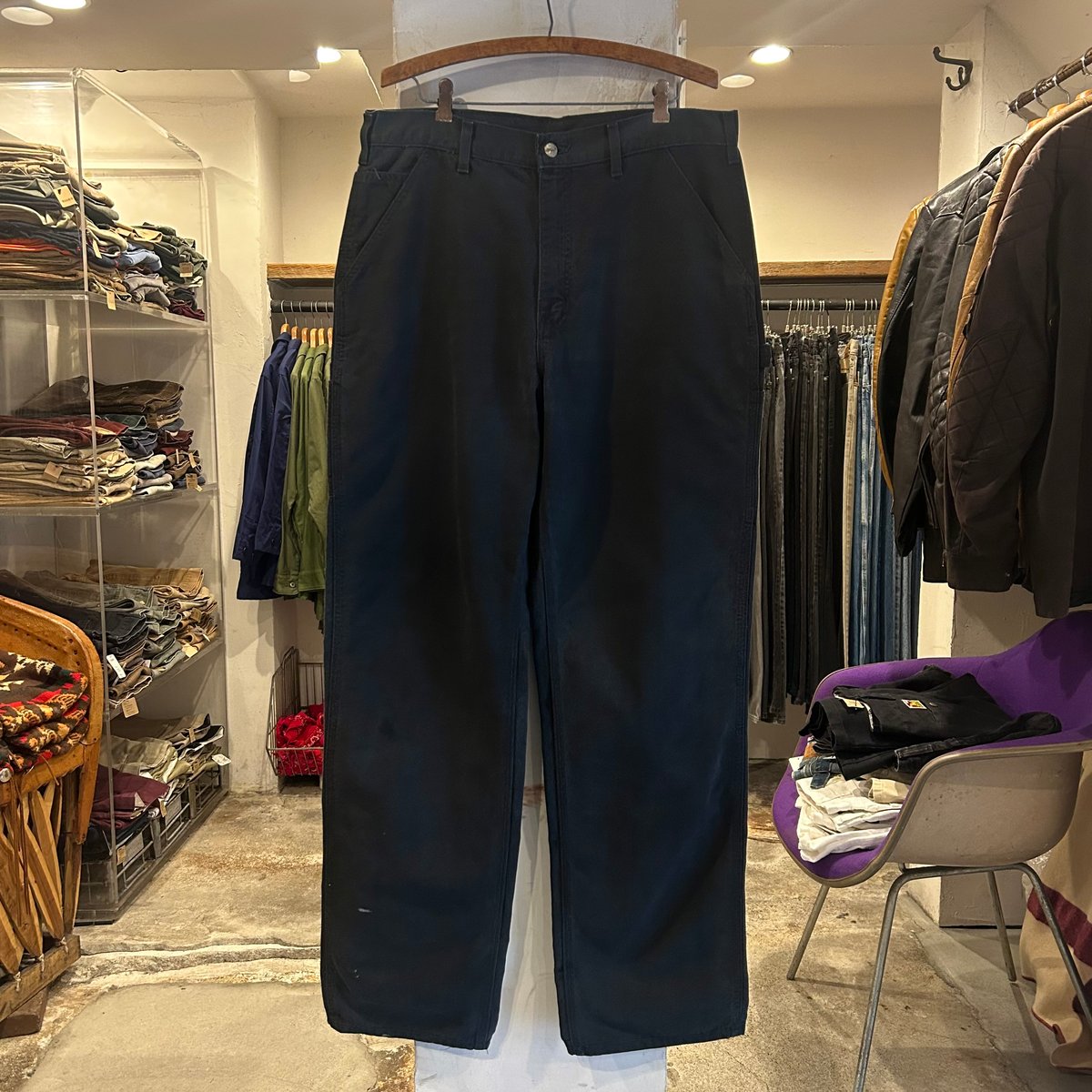 【お値下げしました】Carhartt ブラックダック地 ペインターパンツ 8404e0fd51ae9e546d1e46d506bc88