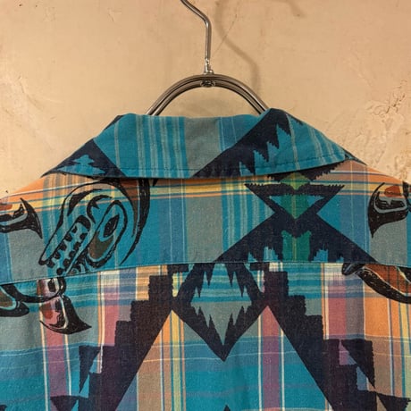 POLO RALPH LAUREN　S/S オープンカラーシャツ　ラルフローレン　Size S　半袖 ハワイアンシャツ　ネイティブ　ハイダ　(S4758)