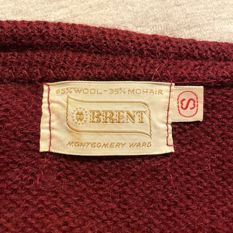 60s BRENT Vintage Mohair Cardigan モヘアカーディガン USA 60s BRENT Vintage Mohair Cardigan モヘアカーディガン USA