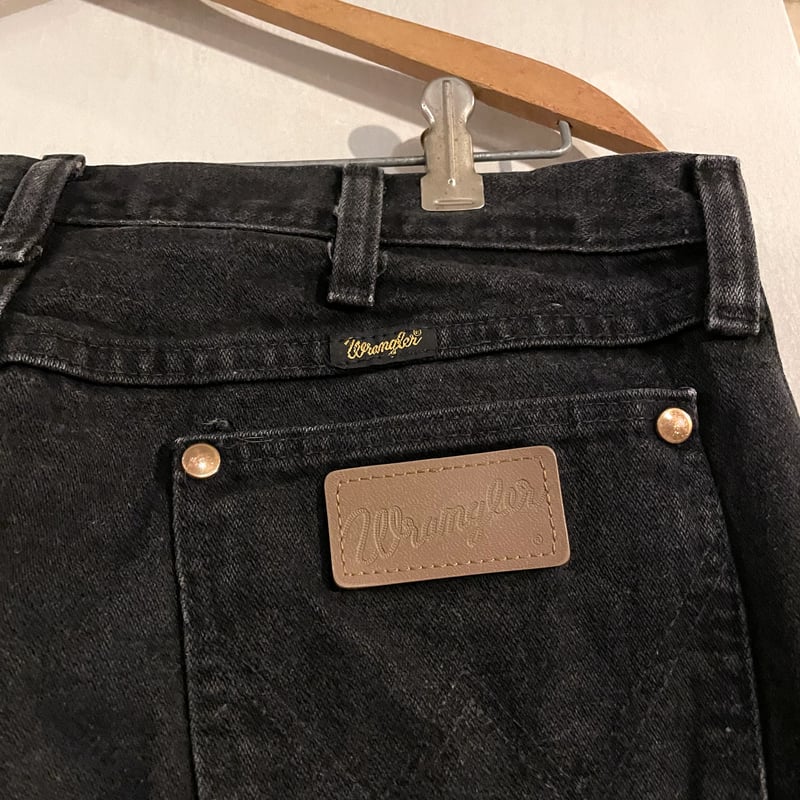 90s Wrangler 13MWZWK 後染め ブラックデニムパンツ 34×33½ USA製 90s Wrangler 13MWZWK 後染め ブラックデニムパンツ 34×33½ USA製