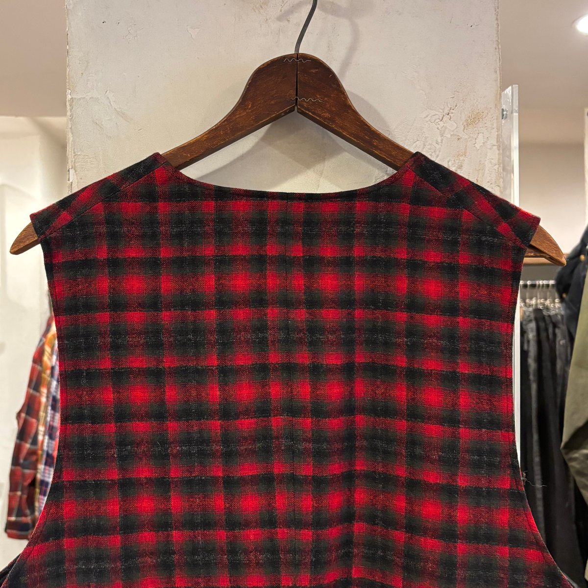40s PENDLETON Wool Vest USA製 チェック柄 ウールベスト