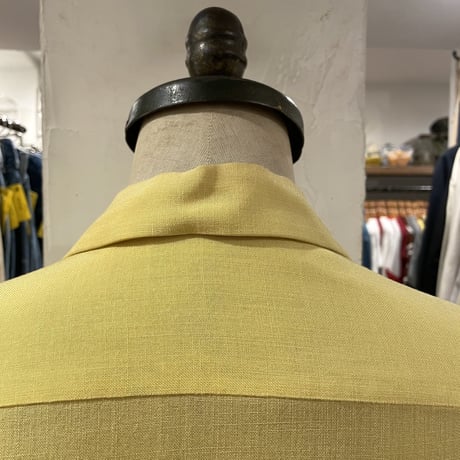 Vintage Bowling Shirt　50年代　ボウリングシャツ　背面無地　ピン型ボタン　50s　(S1048)