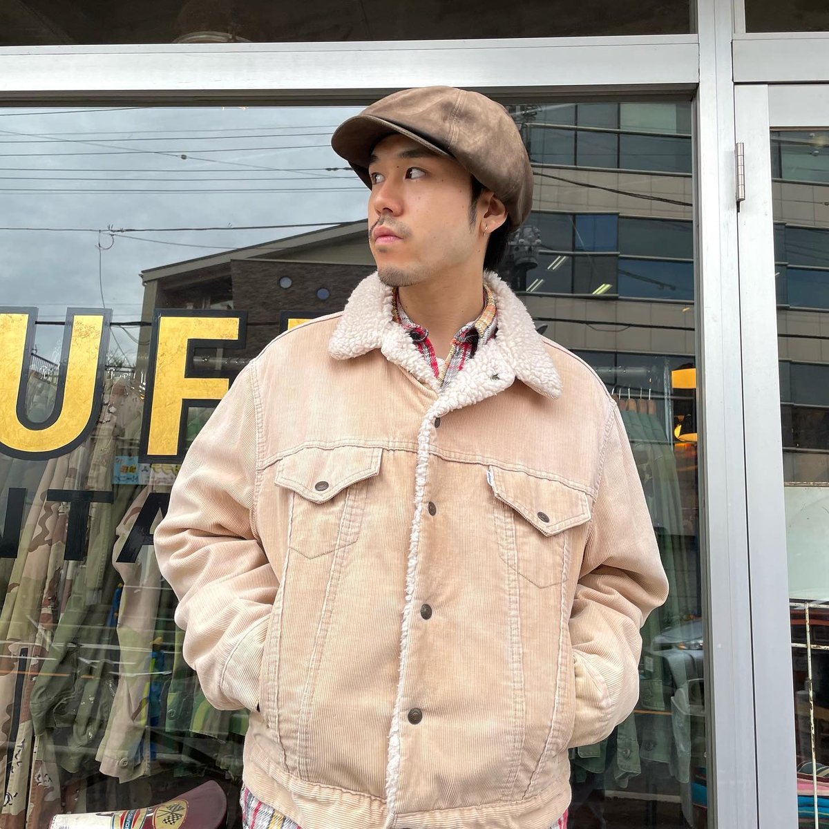 80s Levi's コーデュロイ ボアジャケット USA製 リーバイス 46 80s Levi's コーデュロイ ボアジャケット USA製 リーバイス 46