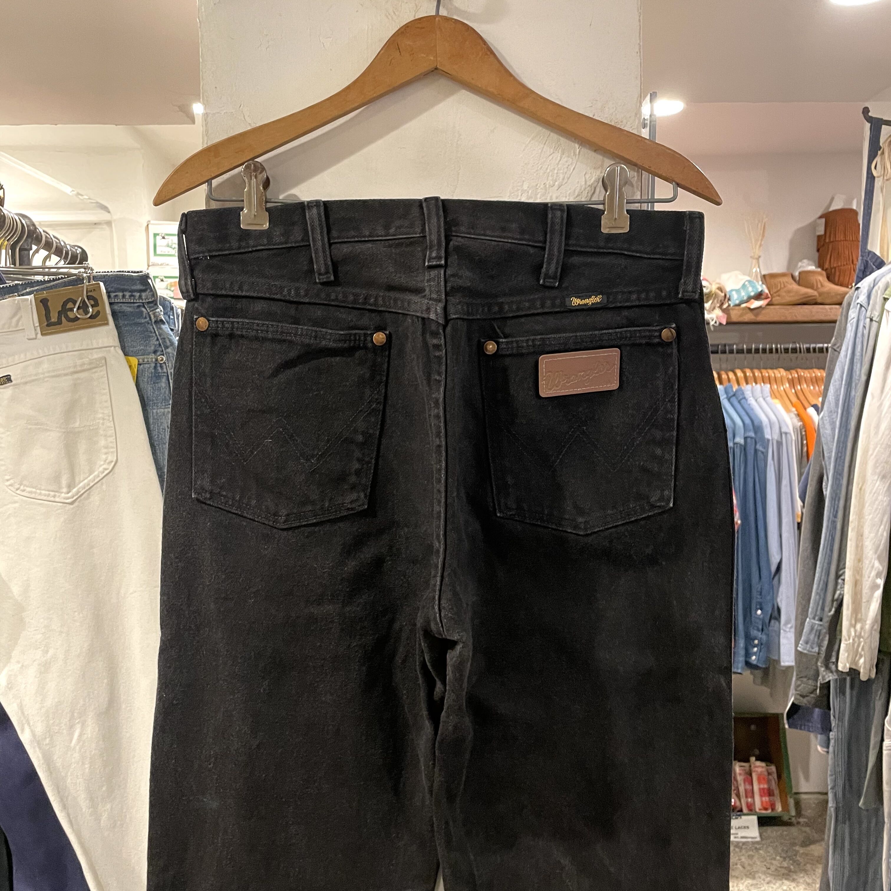 90s Wrangler ブラックデニムパンツ 13MWZWK USA製 ラングラー (S15