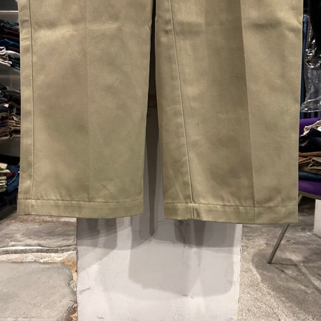 90s　Dickies 874　ワークパンツ　ディッキーズ　ベージュ　38×30　USA製　(S3983)