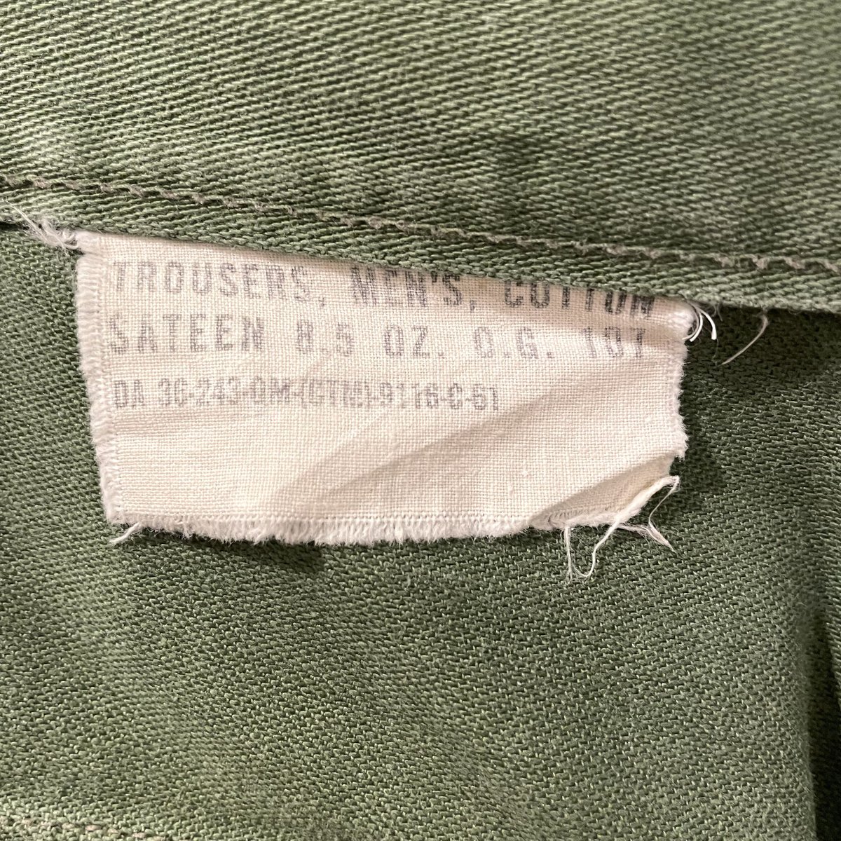 60s US ARMY ベイカーパンツ MEDIUM サイドアジャスター COTTON 60s US ARMY ベイカーパンツ MEDIUM サイドアジャスター COTTON