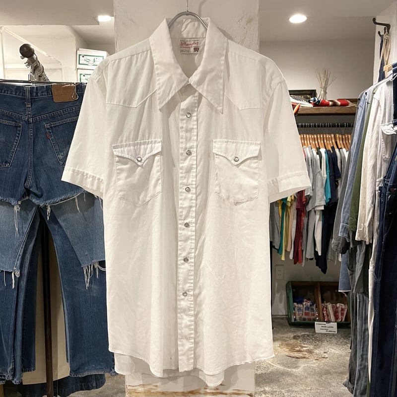 Wrangler Vintage Western Shirt ウエスタンシャツ ホワイト ラン