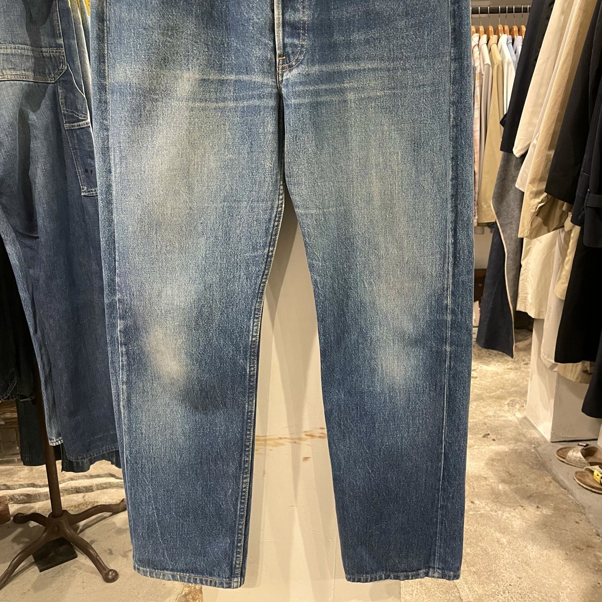 90s Levi's 501 ブラック ストライプ ナイロンフットボタン 90s Levi´s 501 ブラック ストライプ ナイロンフットボタン