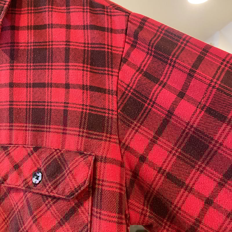 SEARS シアーズ 70s Vintage キルティングネルシャツ SEARS 70s- キルティングライナー ネルシャツ シャツジャケット