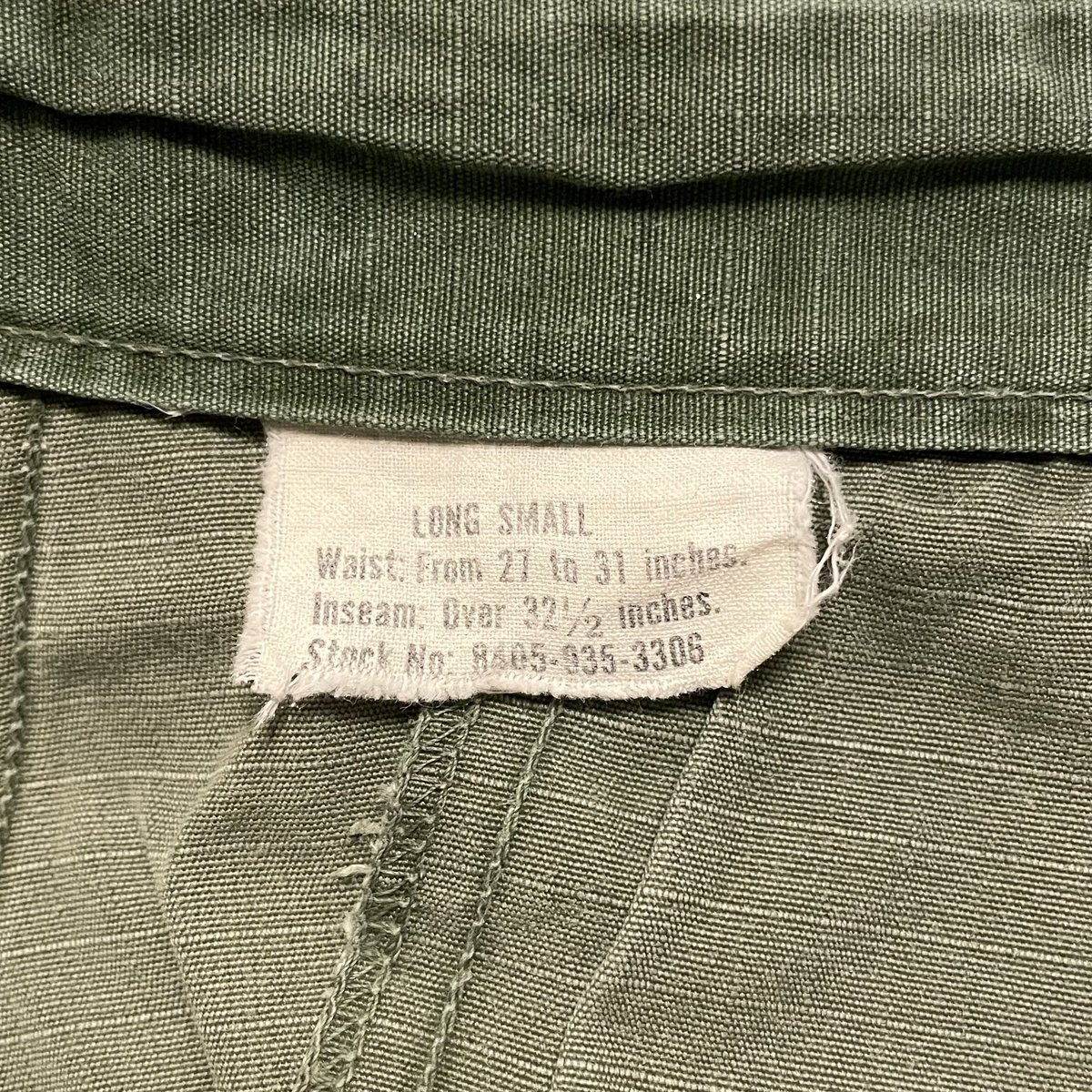 60s US ARMY Jungle Fatigue Pants S-L 5th Type 4