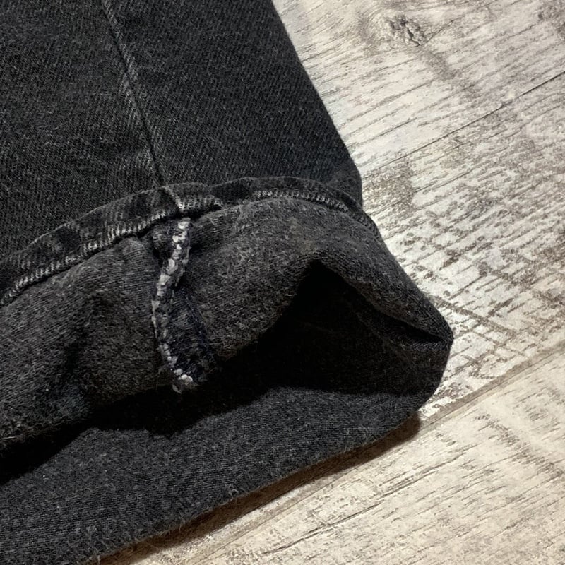 90s~00s LEVI’S 550 ハーフデニム ブラック Levis 550 ブラックデニム ハーフパンツ 90s USA製 リーバイス