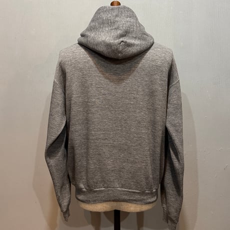 70s　RUSSELL　L/S スウェット パーカー　USA製　Size S　カレッジスウェット　ウィングフット　Rayon混　金タグ ラッセル　(S5346)
