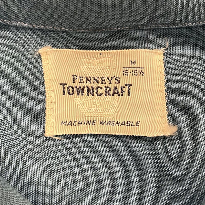 TOWNCRAFT PENNEYS 60s 船タグ ヴィンテージ オープンカラー レーヨン