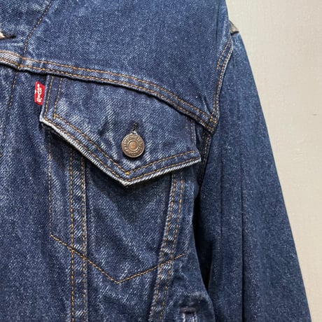 80s　Levi's 70411-0816　デニムジャケット　USA製　Size 44　ネルライニング　リーバイス　1986年　(S5751)
