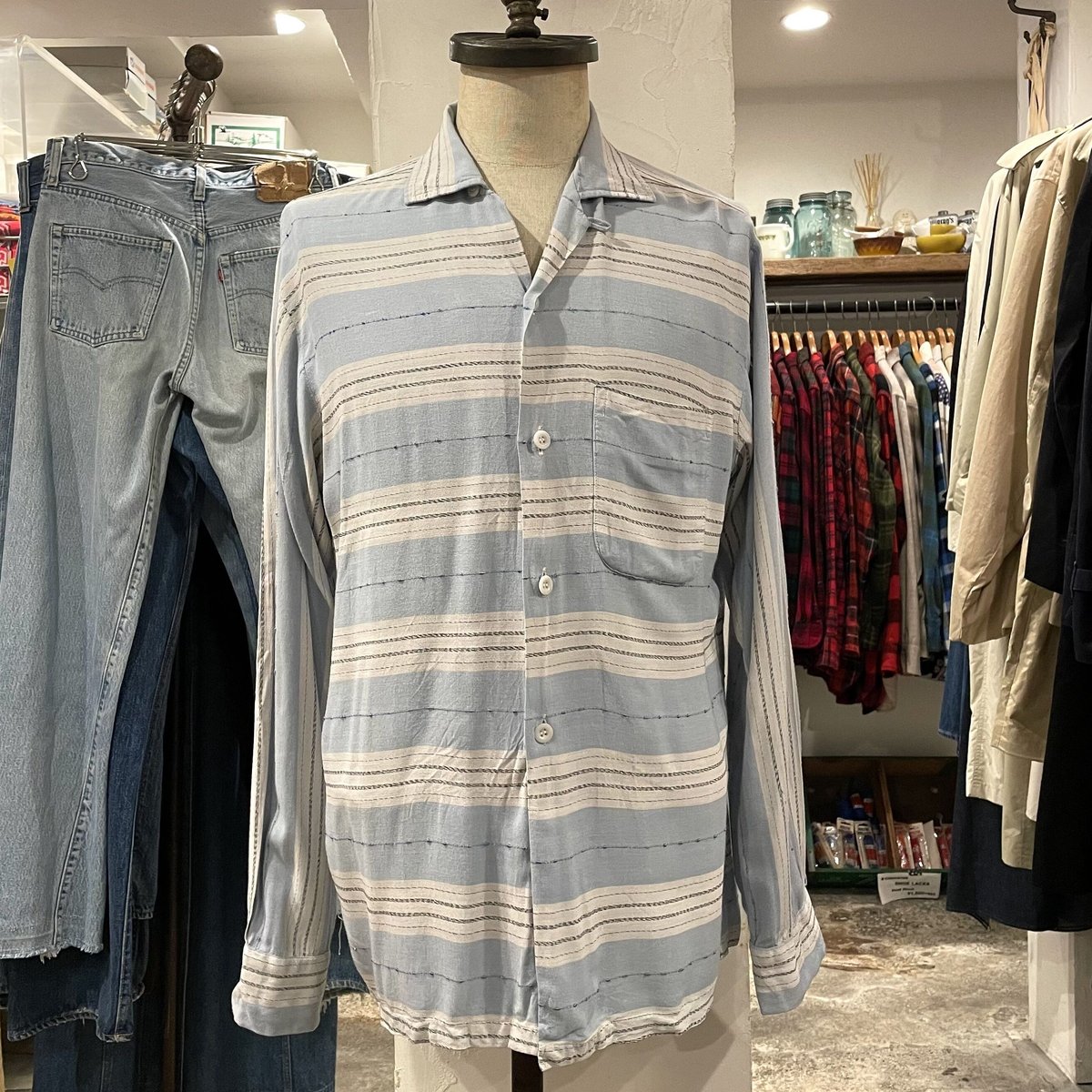 50s 60s オープンカラーシャツ　ヴィンテージ　usa The men's shop 50s 60s 開襟 オープンカラー ヴィンテージ