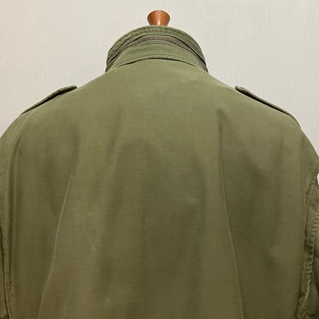 80s　US MILITARY　M-65 FIELD JACKET　3rd Type　フィールドジャケット　Size L-S　ブラスジップ　ミリタリージャケット　1980年　(S4977)