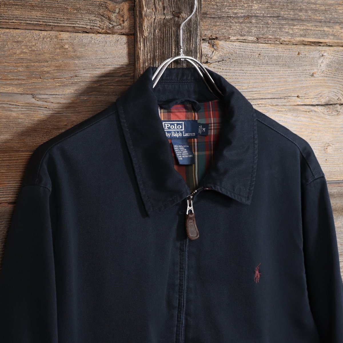 Polo by Ralph Lauren スウィングトップ 紺 裏地チェック ラルフ
