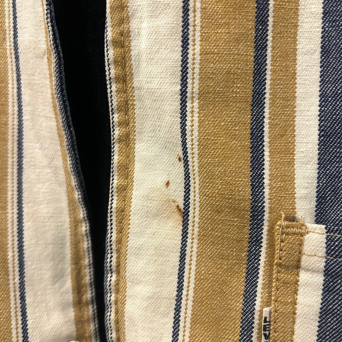 70s Levi's リバーシブルデニムベスト オレンジタブBig E リーバイス