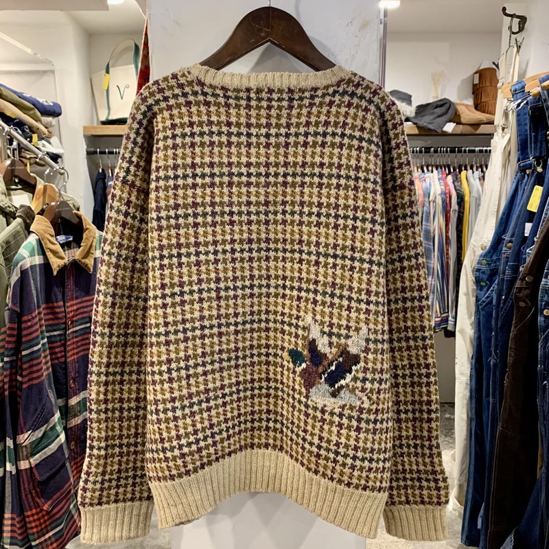Ralph Lauren Bergdorf Goodman 千鳥格子柄 ウールニット ラルフ