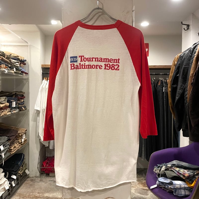 80s Hanes ラグラン Tシャツ USA製 Size L Winston ©1982 ( 80s Hanes ラグラン Tシャツ USA製 Size L Winston ©1982 (