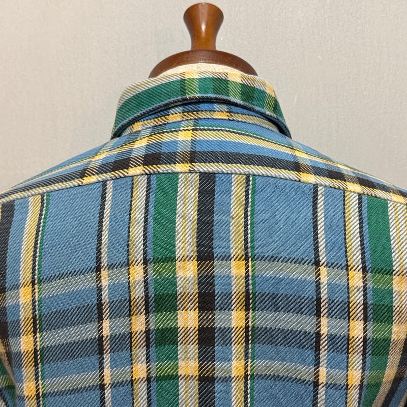 70s MOVING UP L/S ネルシャツ USA製 Size S コットンシャツ (S5