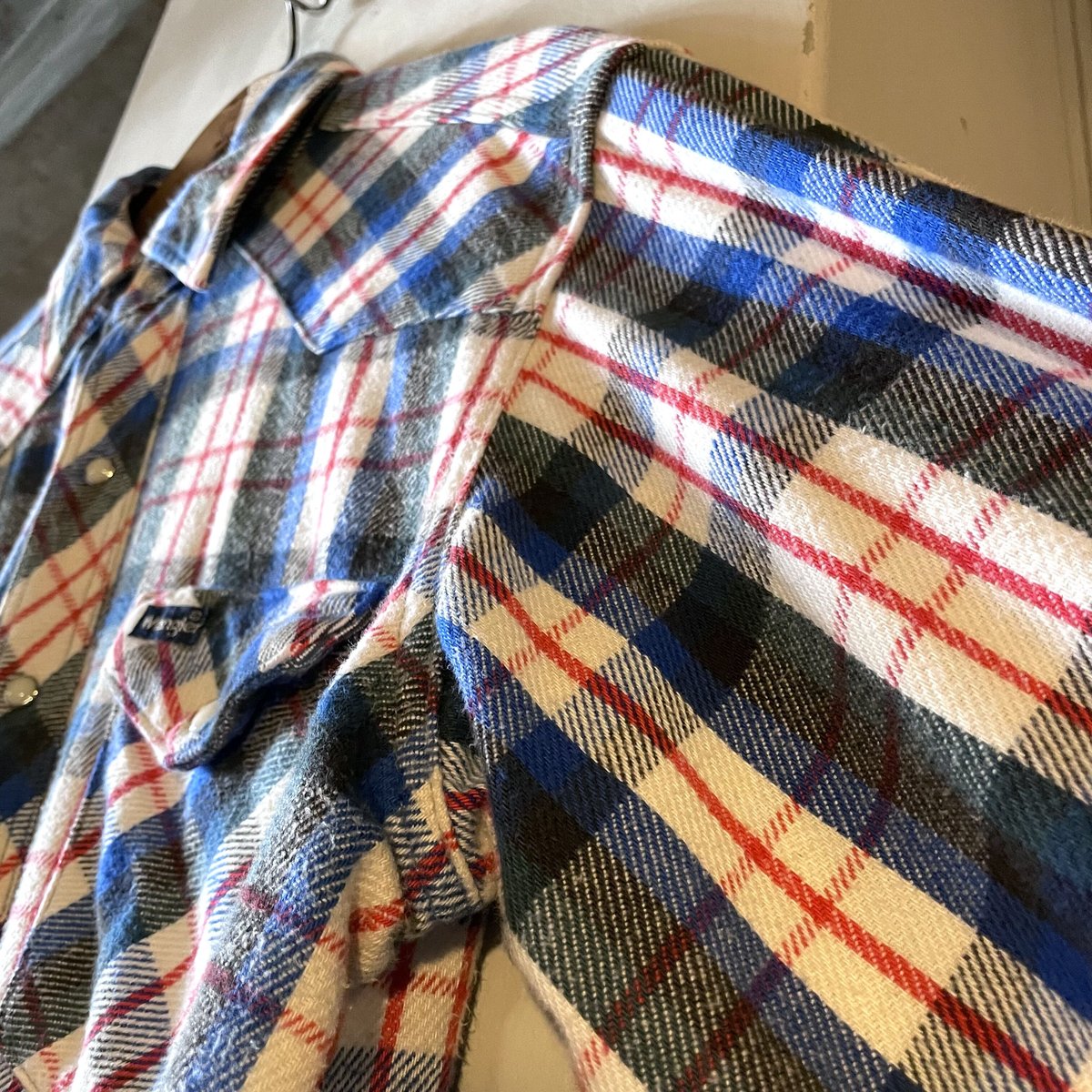 80s Wrangler ウエスタン ネルシャツ USA製 ラングラー (S2898) | DUFF 