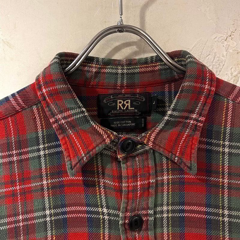 90s RRL L/Sネルシャツ ダブルアールエル ラルフローレン 三ツ星タグ 90s RRL L/Sネルシャツ ダブルアールエル ラルフローレン 三ツ星タグ