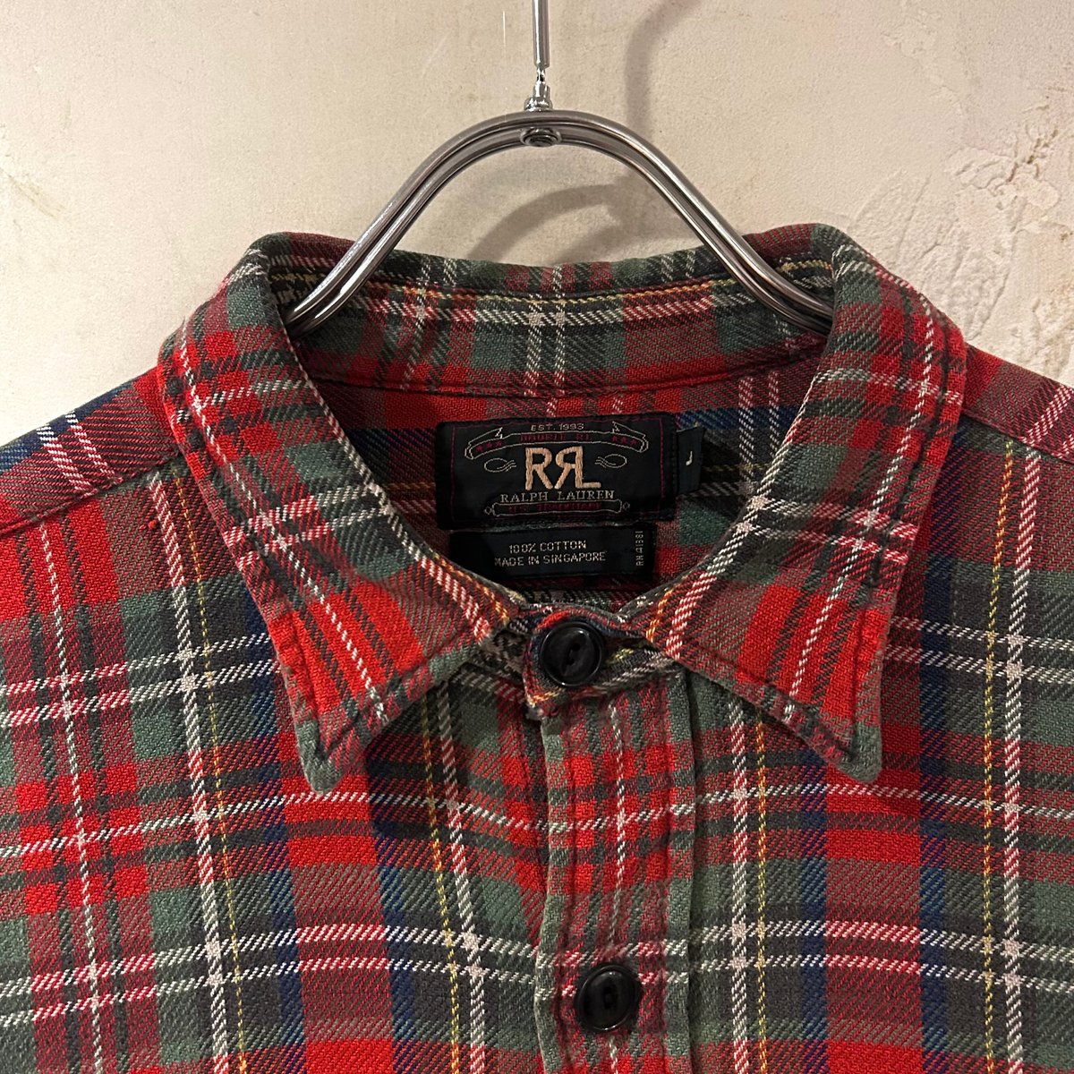 90s RRL L/Sネルシャツ ダブルアールエル ラルフローレン 三ツ星 90s RRL L/Sネルシャツ ダブルアールエル ラルフローレン 三ツ星