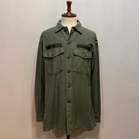 70s　US ARMY　ユーティリティシャツ　Size 16½　シャツ袖　OG 107 COTTON SATEEN　ミリタリーシャツ　1970年　(S5360)