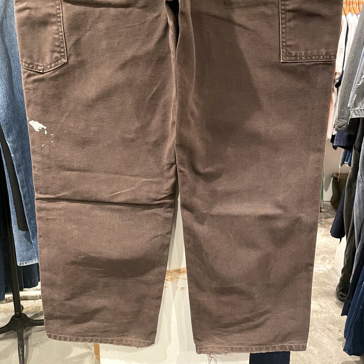Carhartt ダック地ペインターパンツ ダークブラウン 雰囲気系 Carhartt ダック地ペインターパンツ ダークブラウン 雰囲気系