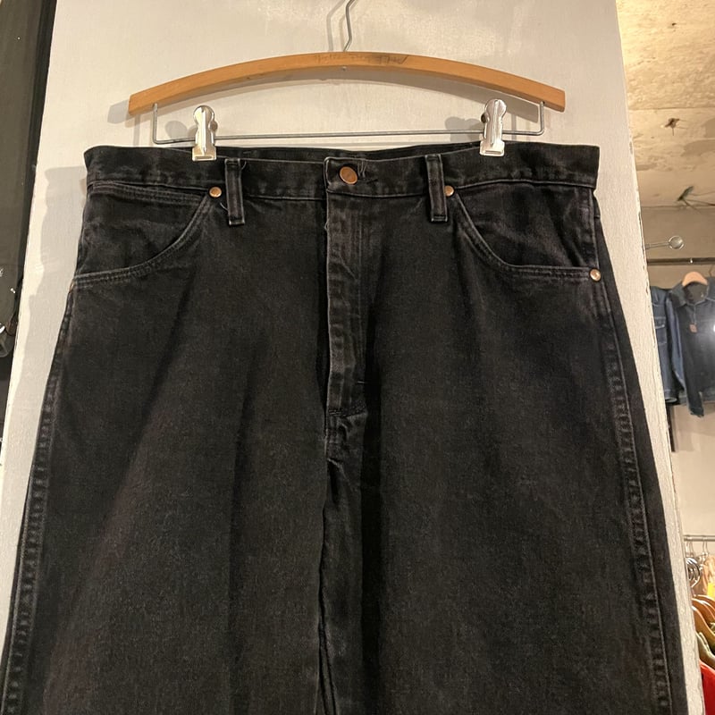 【USA製 】Wrangler 13MWZWK ブラックデニム W34/L34 Wrangler 13MWZWK ブラックデニム パンツ 33×29 ラングラー