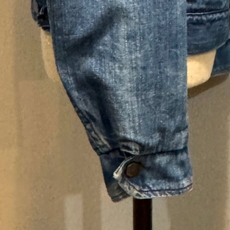 70s　MAVERICK　ボア デニムジャケット　Size 38相当　USA製　マーヴェリック　ラングラー　雰囲気系　(S5331)