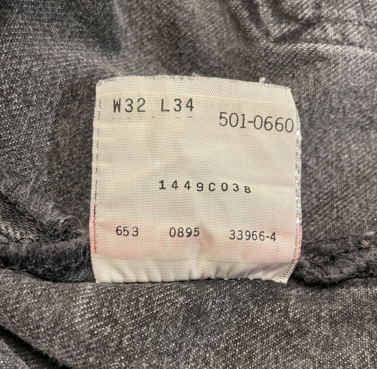 90s Levi's 501 0660 後染め ブラックデニム パンツ 32×33 USA製 90s Levi's 501 0660 後染め ブラックデニム パンツ 32×33 USA製