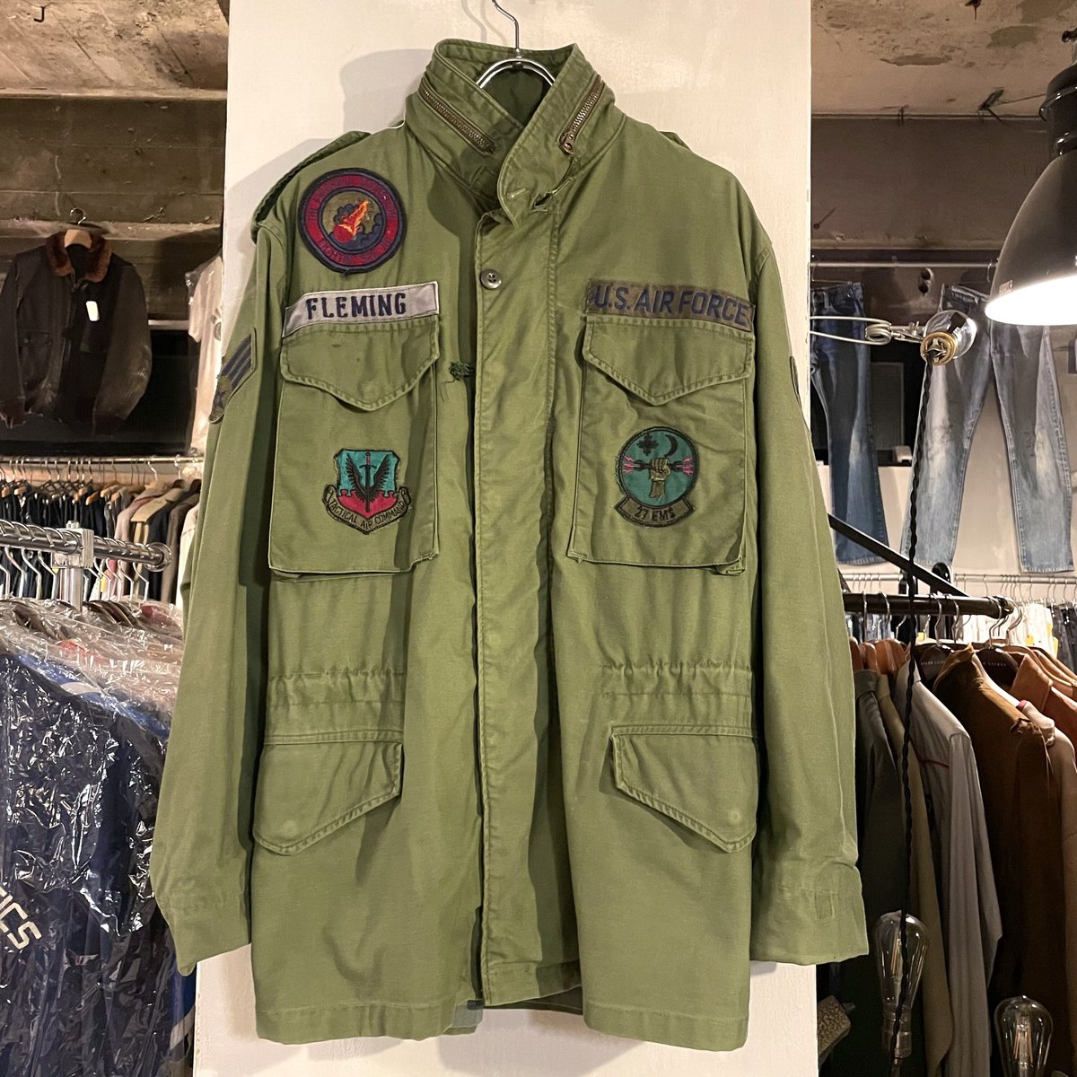 70s US AIR FORCE M-65 Field Jacket グレーライナー 3rdタ...