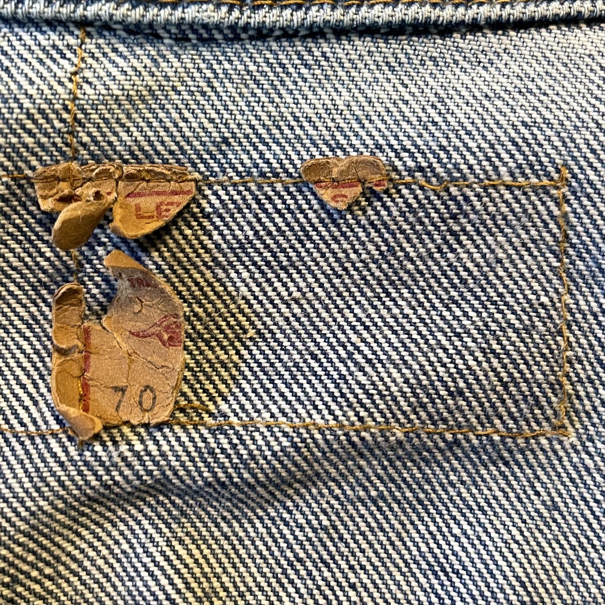 70s Levi's 70505 デニムジャケット USA製 インディゴ ケアタグ