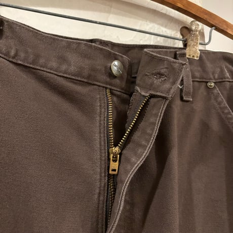 Carhartt　Double Knee Pants　36×30　ダック地　ペインターパンツ　ダブルニー　ワークパンツ　カーハート　ダークブラウン　(S5649)