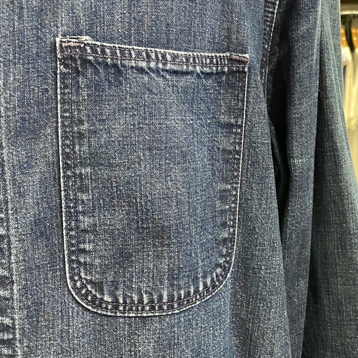Madewell デニム カバーオール　ビンテージ　60s 60s Madewell デニムカバーオール 襟コーデュロイ ワーク
