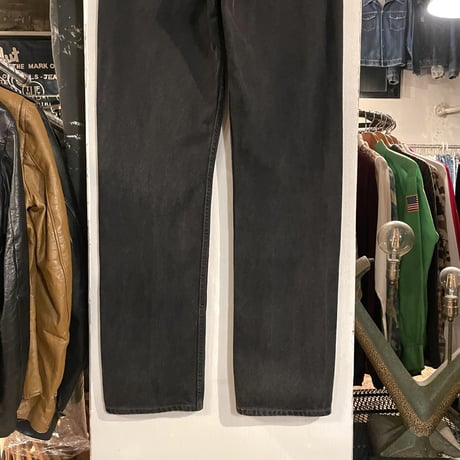 00s　Levi’s 501 0660　後染めブラックデニムパンツ　33×33　2000年　(S3463)
