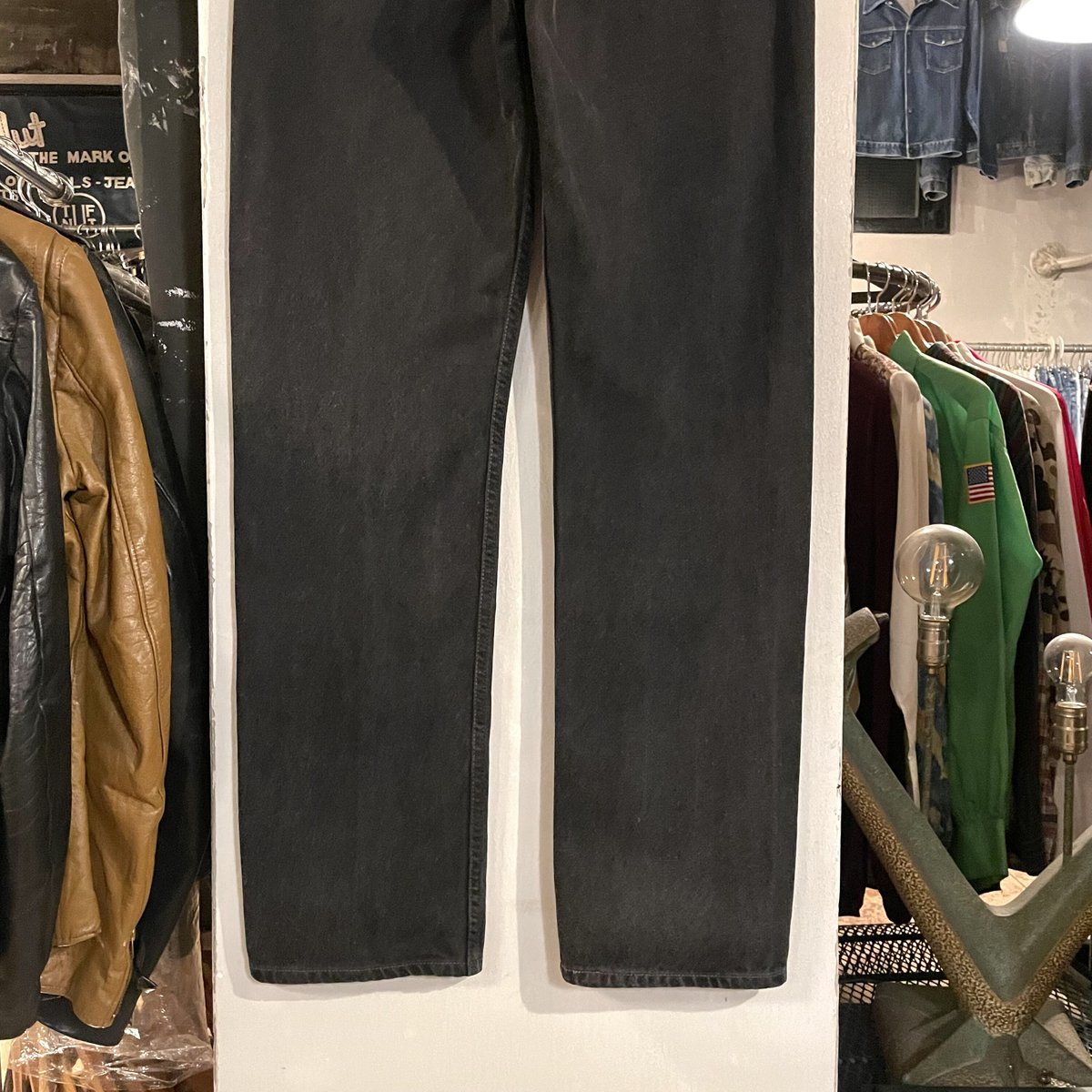 00s Levi's 501 0660 後染めブラックデニムパンツ 33×33 2000年 (